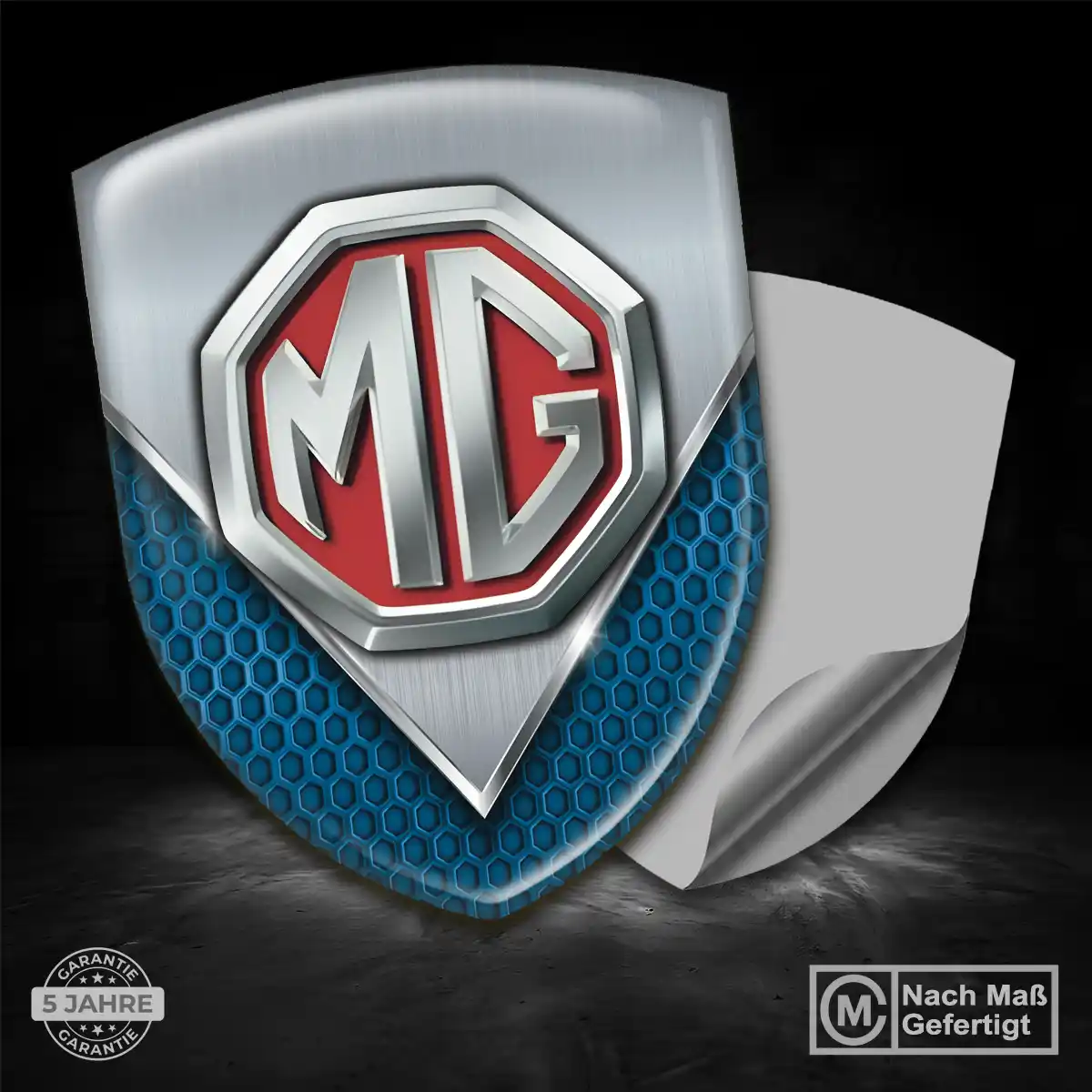 MG 3D Gel Aufkleber Wappen Auto Stilvolles Design