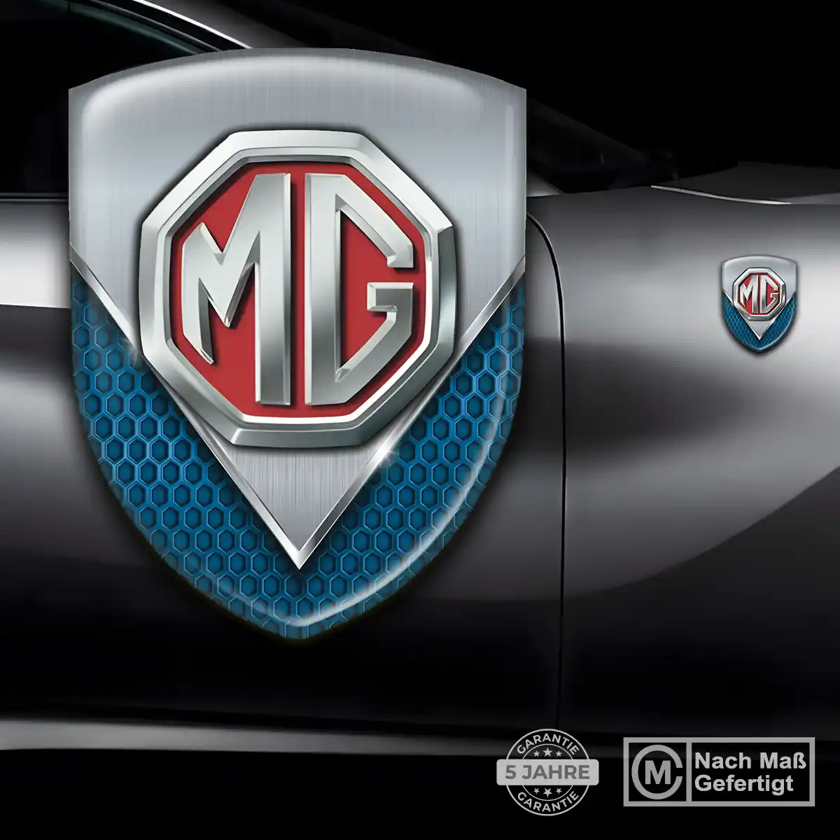 MG 3D Gel Aufkleber Wappen Auto Stilvolles Design