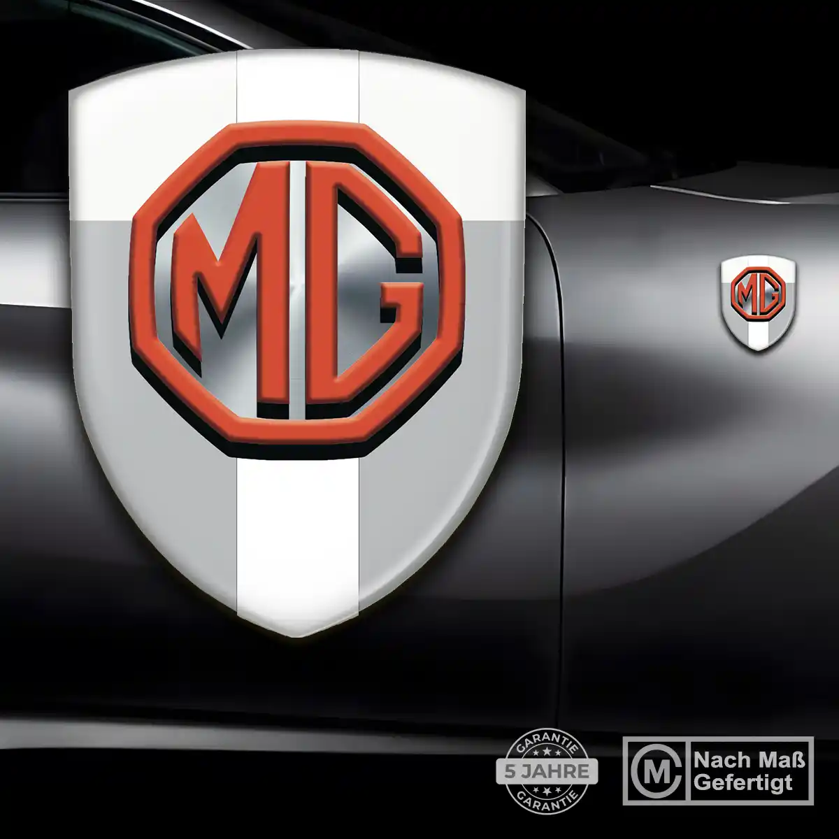 MG 3D Gel Aufkleber Wappen Edles Design