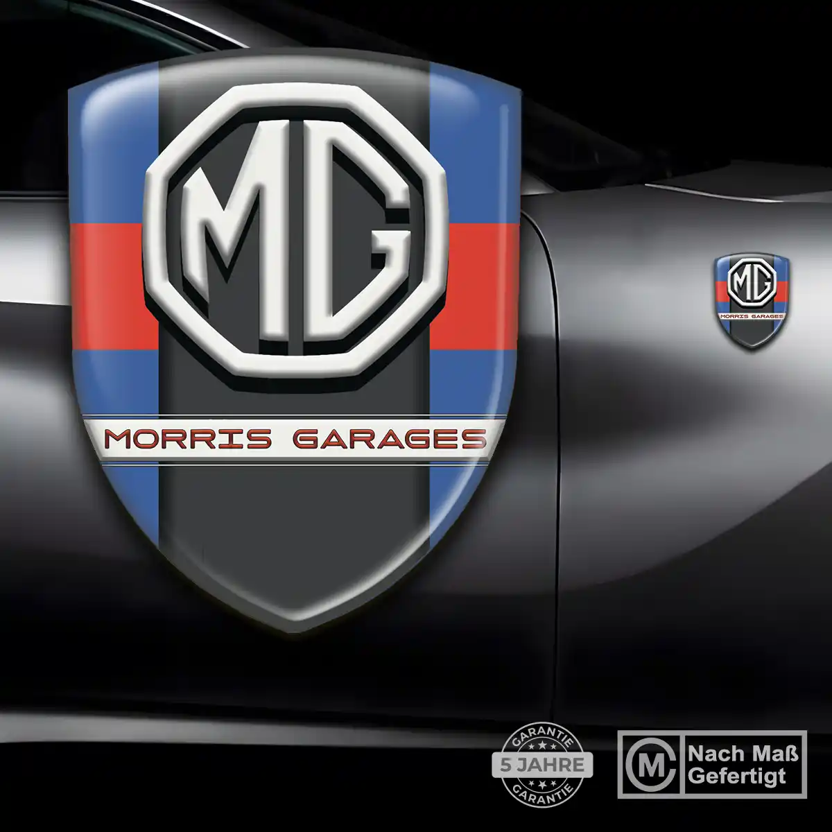 MG 3D Gel Aufkleber Wappen Hochwertiges Harz