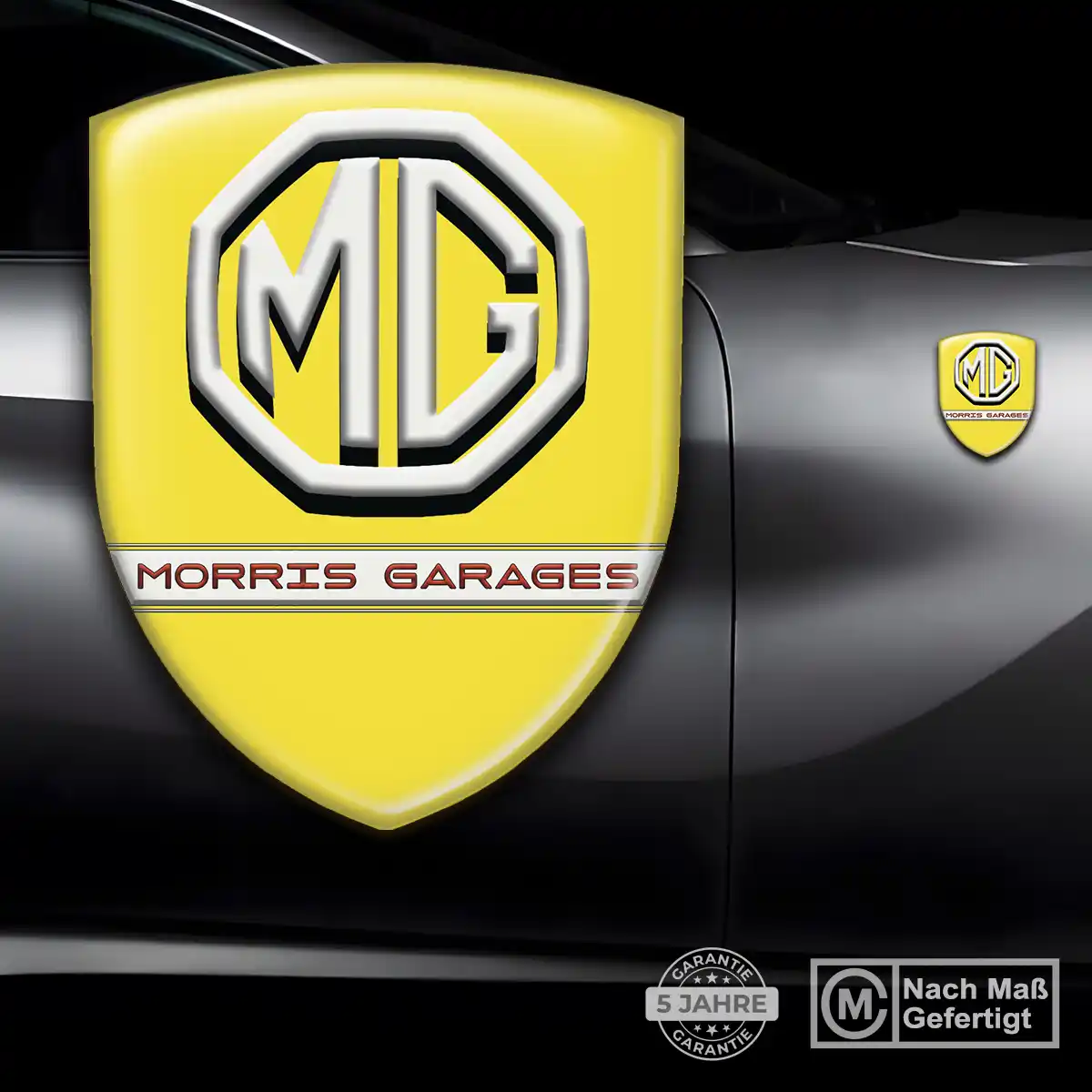 MG 3D Gel Aufkleber Wappen Interieurdesign