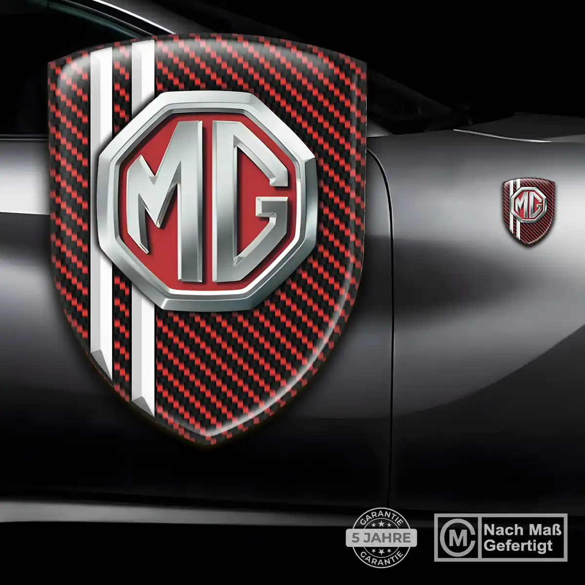 MG 3D Gel Aufkleber Wappen Luxus-Edition