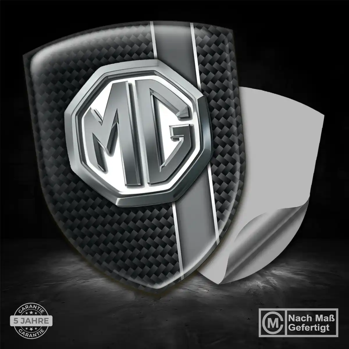 MG 3D Gel Aufkleber Wappen Markenedition
