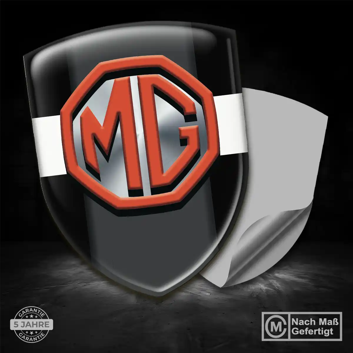 MG 3D Gel Aufkleber Wappen Premium-Edition