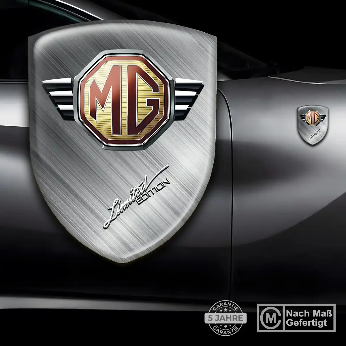 MG Aufkleber 3D Gel Emblem Ausdrucksstarkes Design