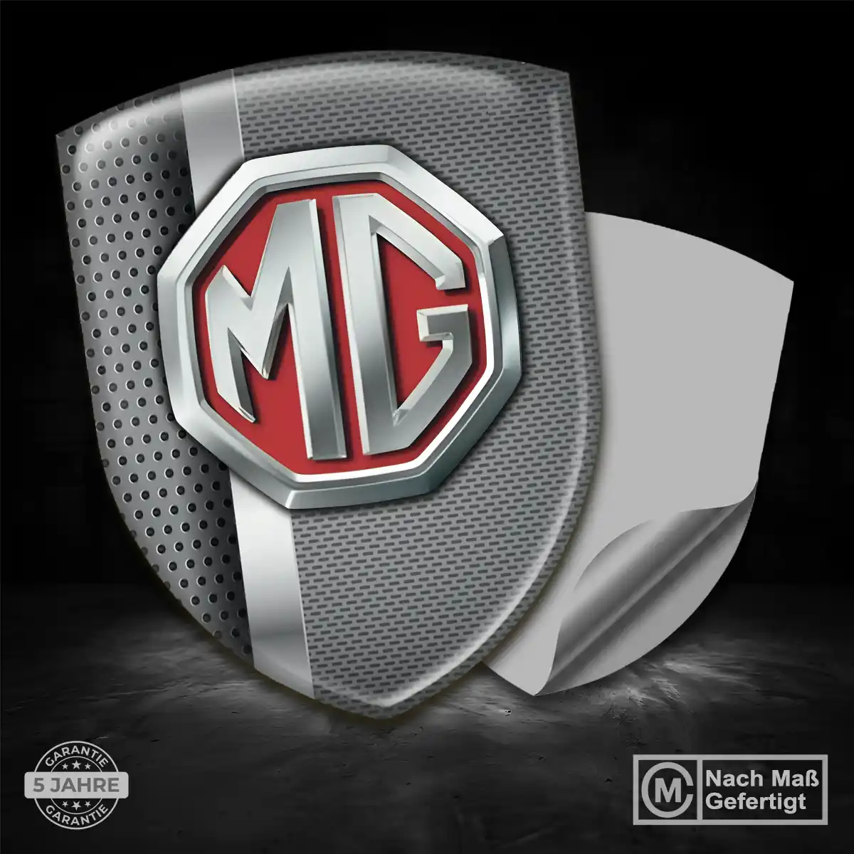 MG Aufkleber 3D Gel Emblem Auto Edles Design