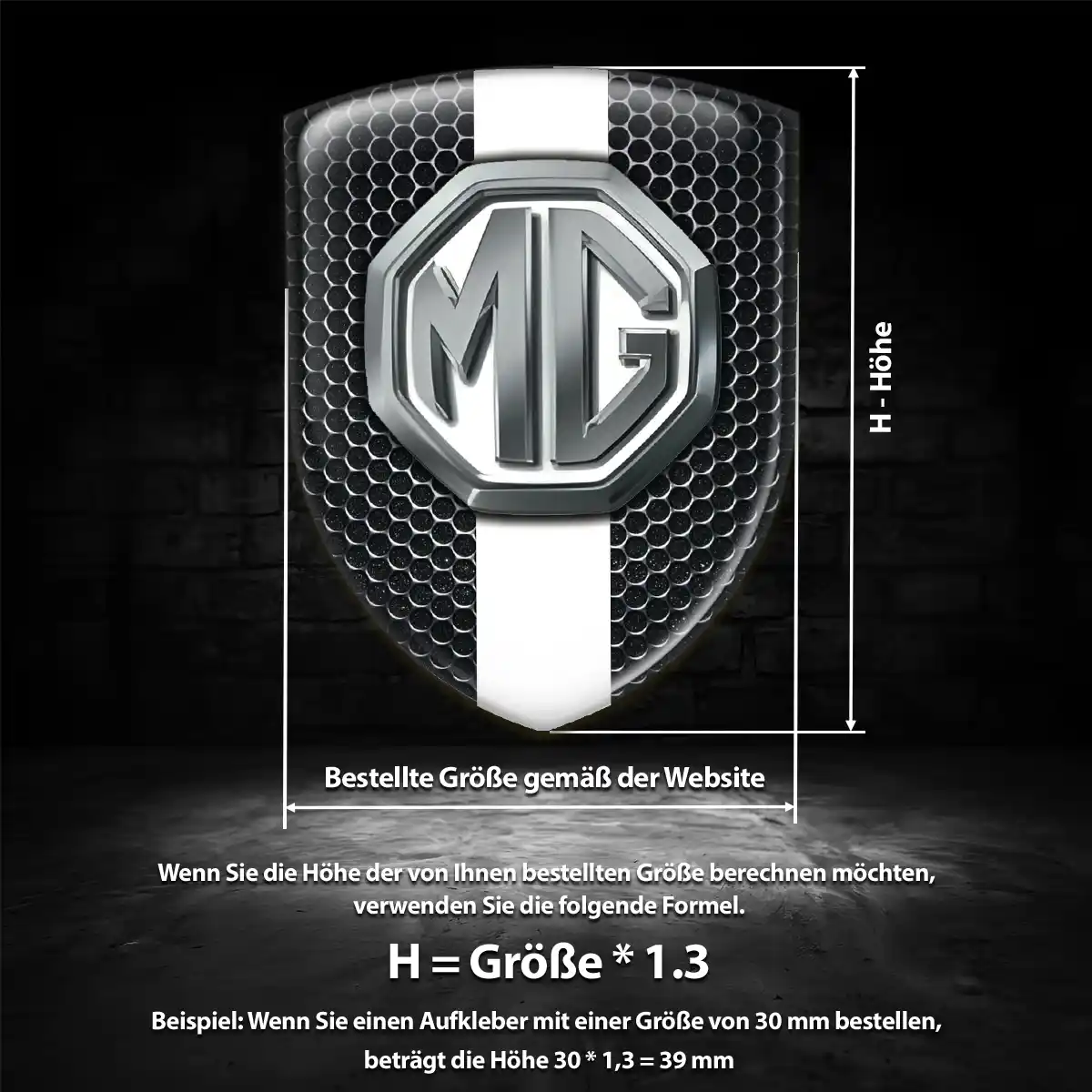 MG Aufkleber 3D Gel Emblem Auto Luxus-Edition