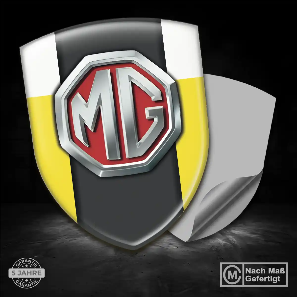 MG Aufkleber 3D Gel Emblem Elegantes Design