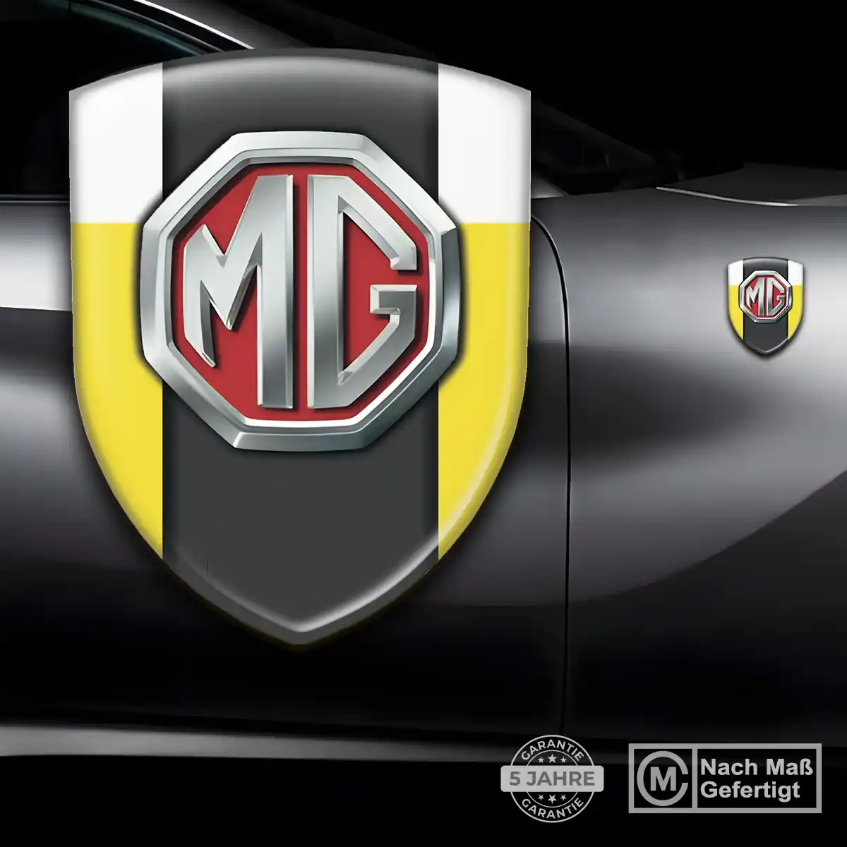 MG Aufkleber 3D Gel Emblem Elegantes Design