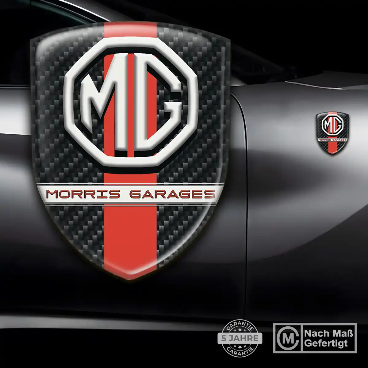 MG Aufkleber 3D Gel Emblem Interieurdesign