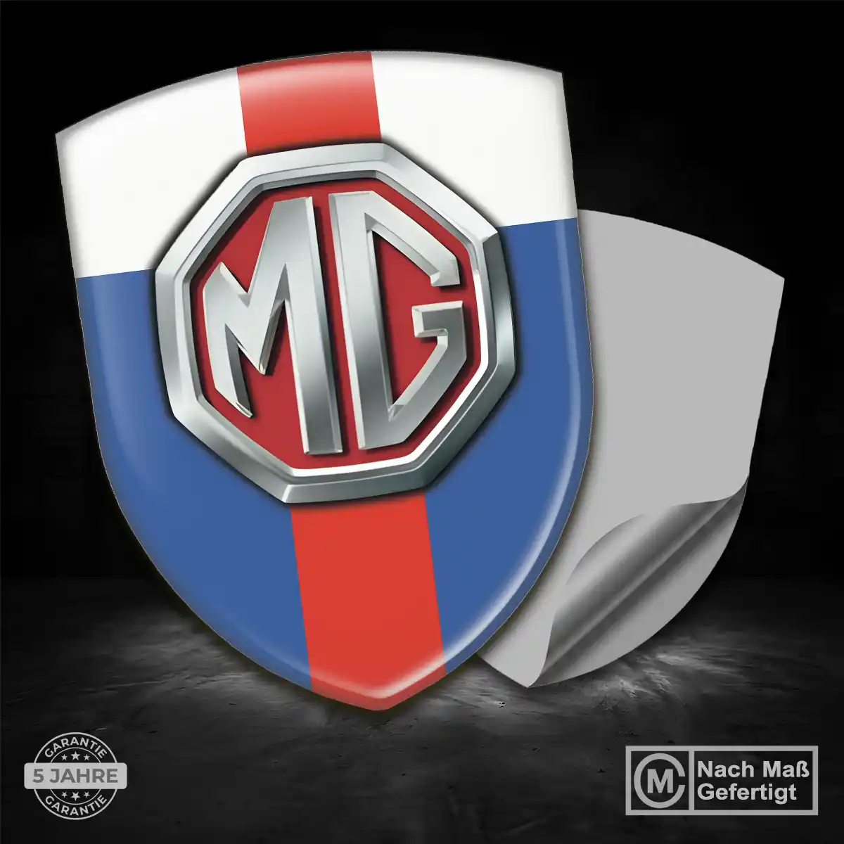 MG Aufkleber 3D Gel Emblem Markenedition
