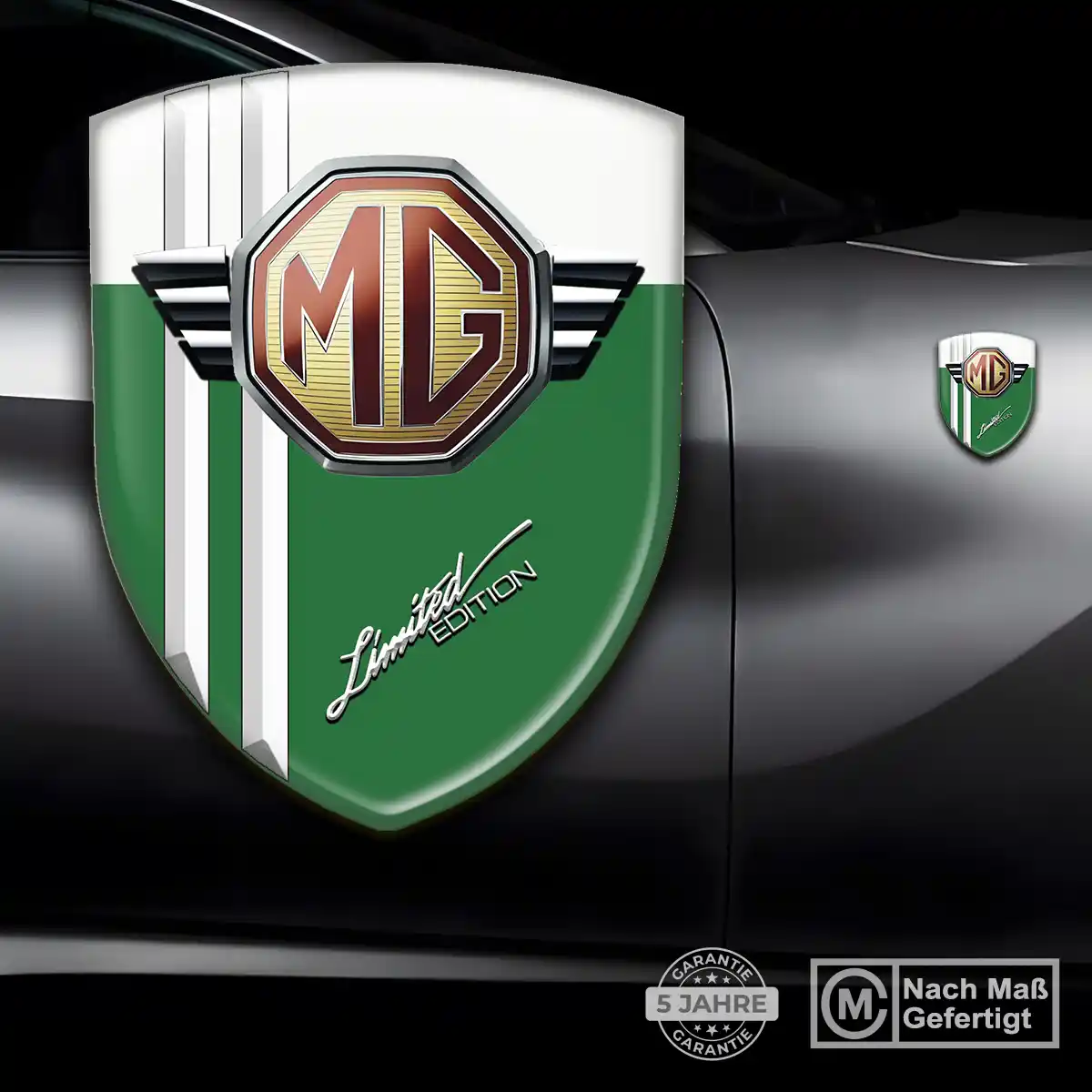 MG Aufkleber 3D Gel Emblem Modernes Design
