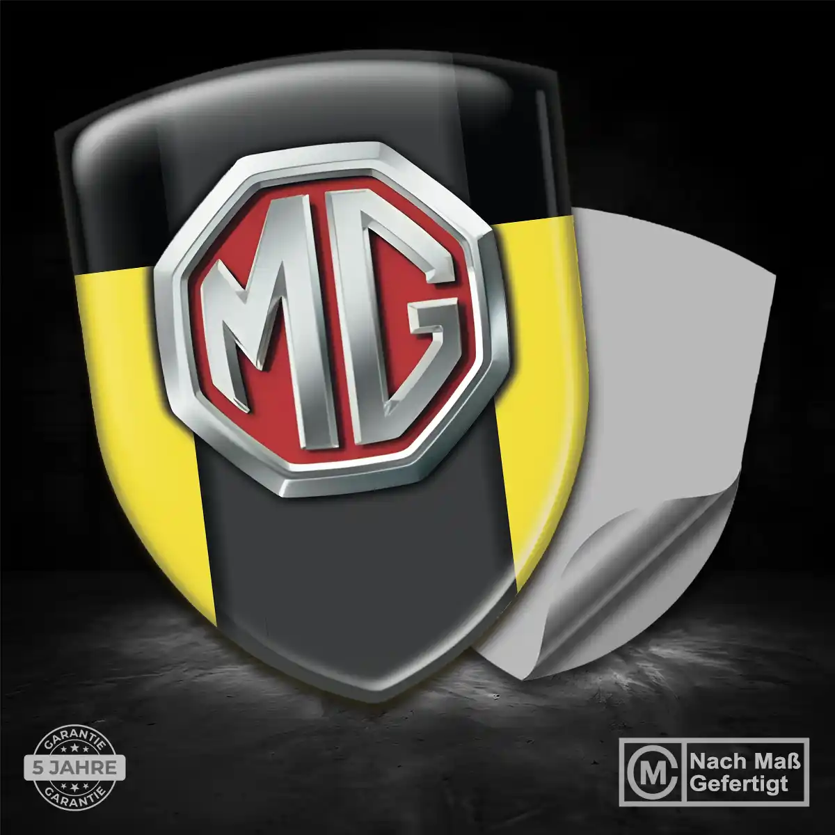 MG Aufkleber 3D Gel Emblem Premium-Edition