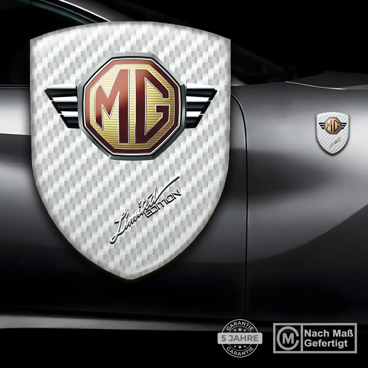 MG Aufkleber 3D Gel Emblem Stilvolles Design