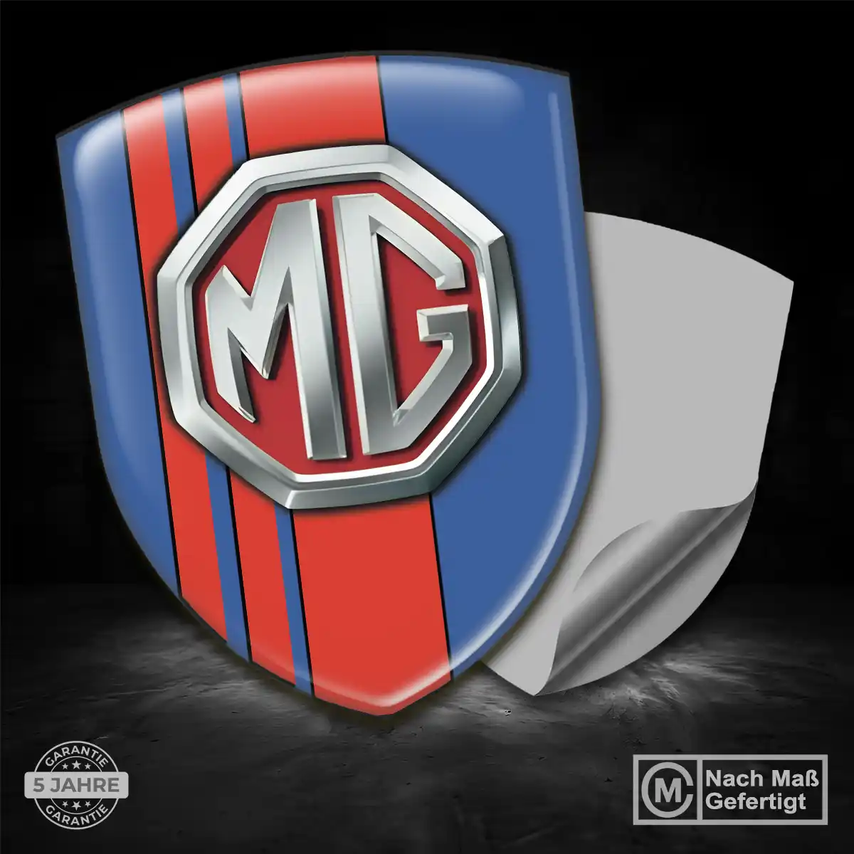 MG Aufkleber 3D Gel Embleme Ausdrucksstarkes Design