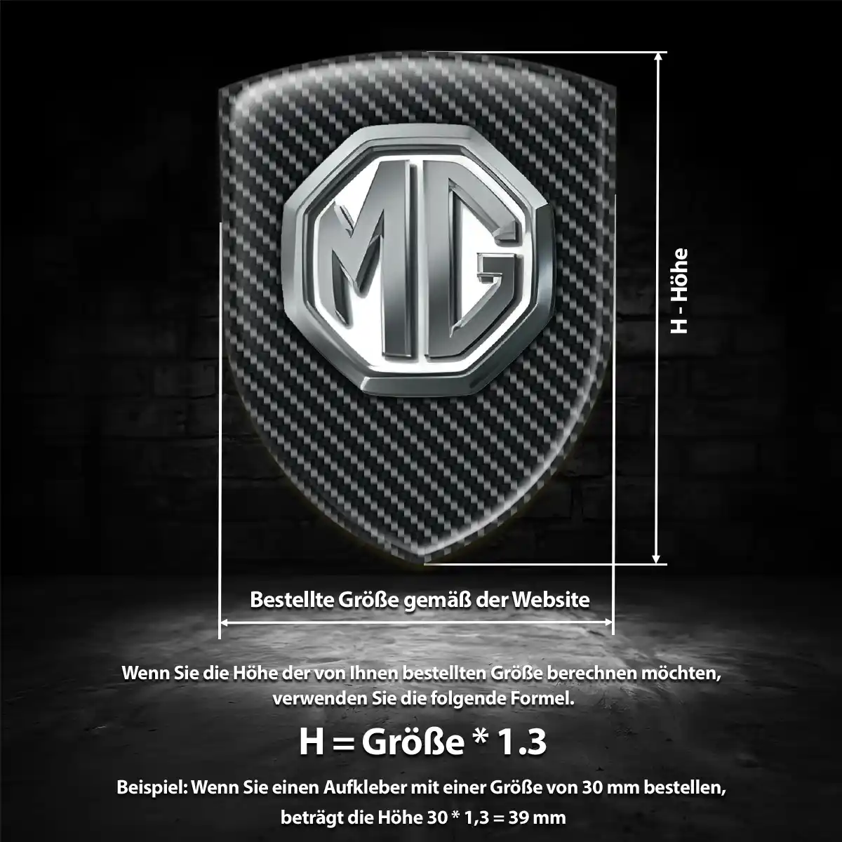 MG Aufkleber 3D Gel Embleme Auto Exterieurdesign