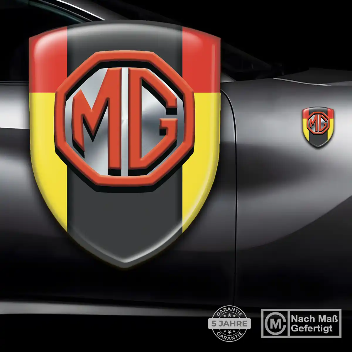MG Aufkleber 3D Gel Embleme Auto Limitierte Auflage