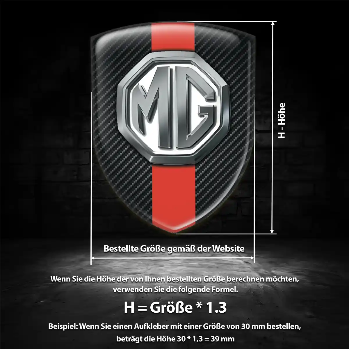 MG Aufkleber 3D Gel Embleme Auto Luxus-Edition
