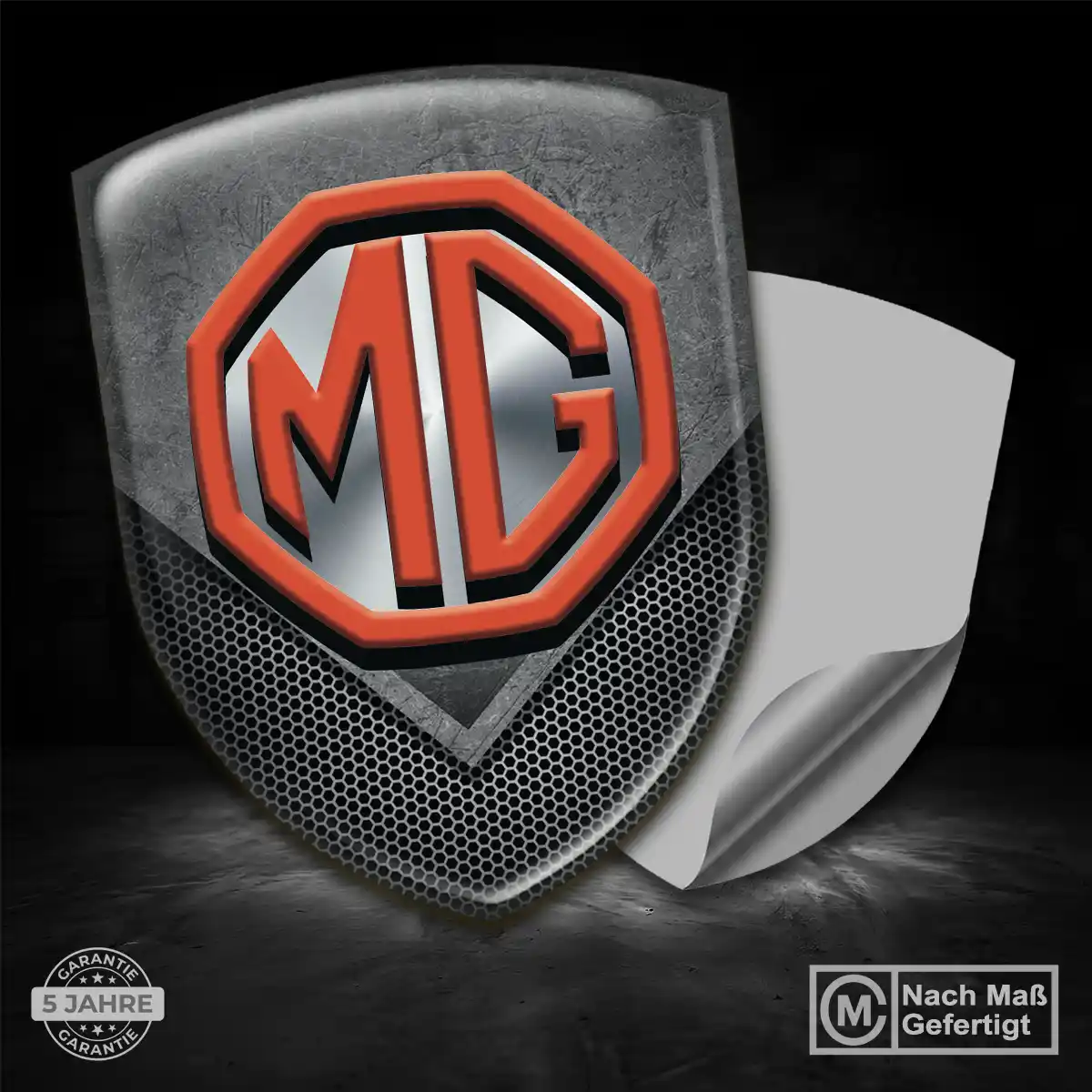 MG Aufkleber 3D Gel Embleme Auto Markenedition