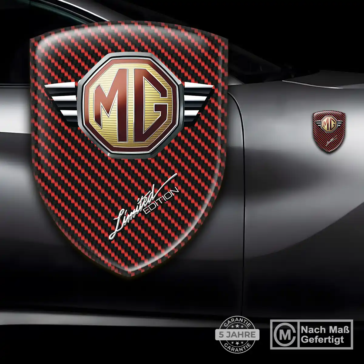 MG Aufkleber 3D Gel Embleme Auto Premiumqualität