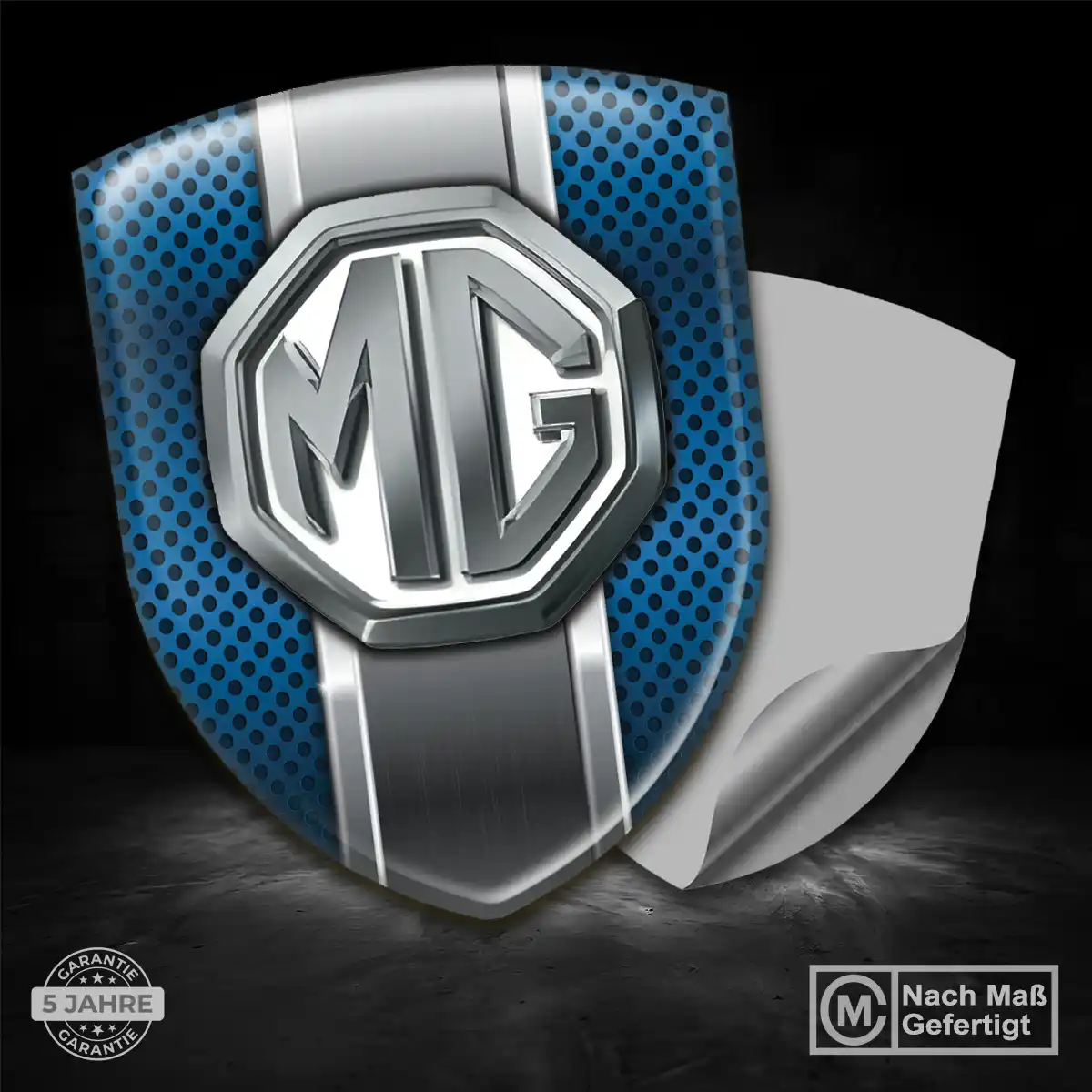 MG Aufkleber 3D Gel Embleme Edles Design