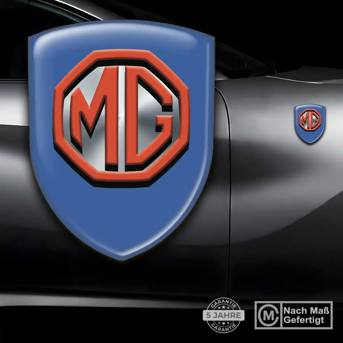 MG Aufkleber 3D Gel Embleme Elegantes Design