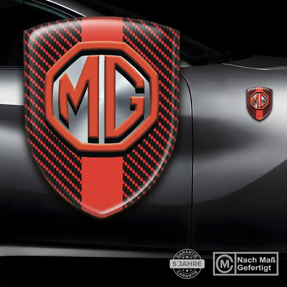MG Aufkleber 3D Gel Embleme Interieurdesign