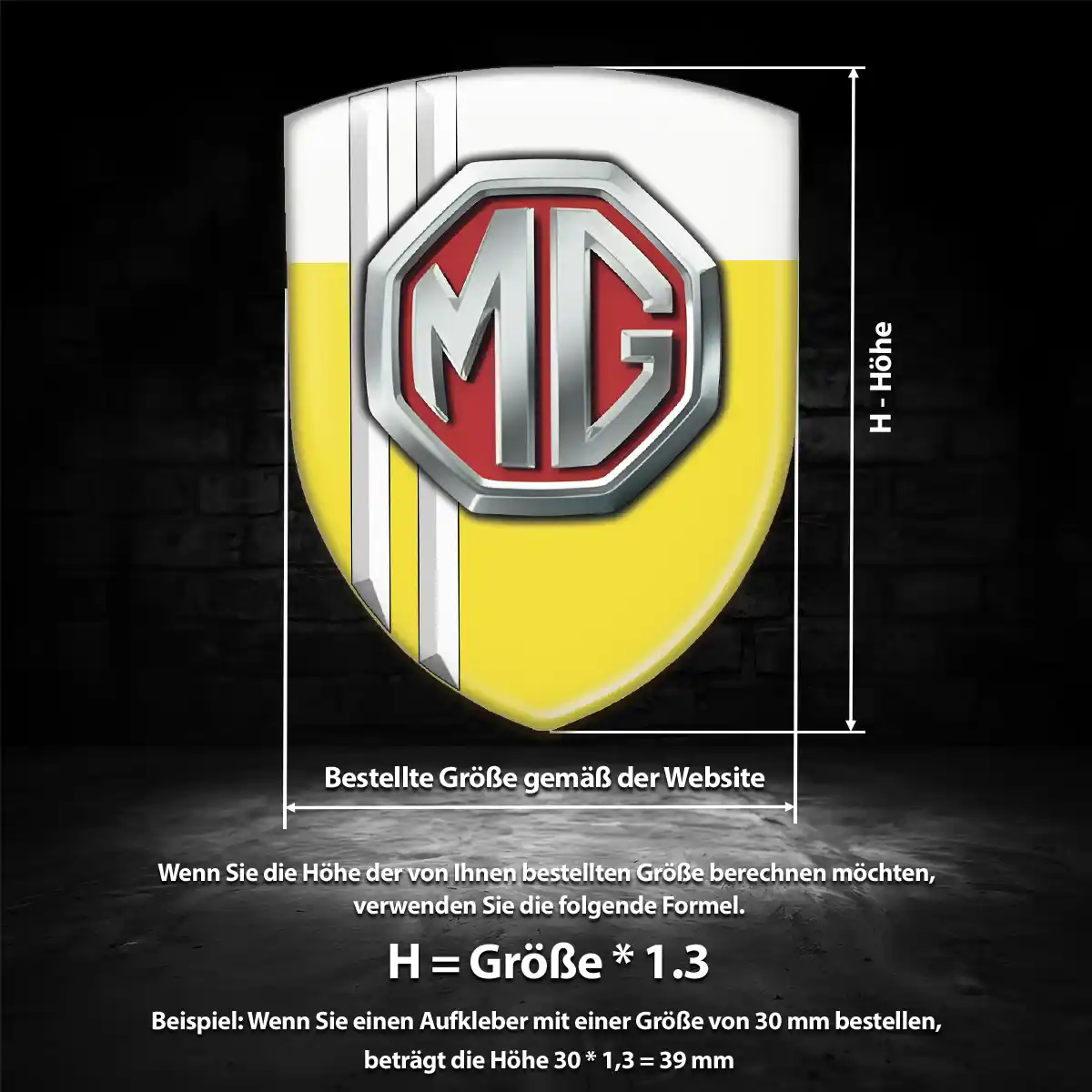 MG Aufkleber 3D Gel Embleme Luxus-Edition