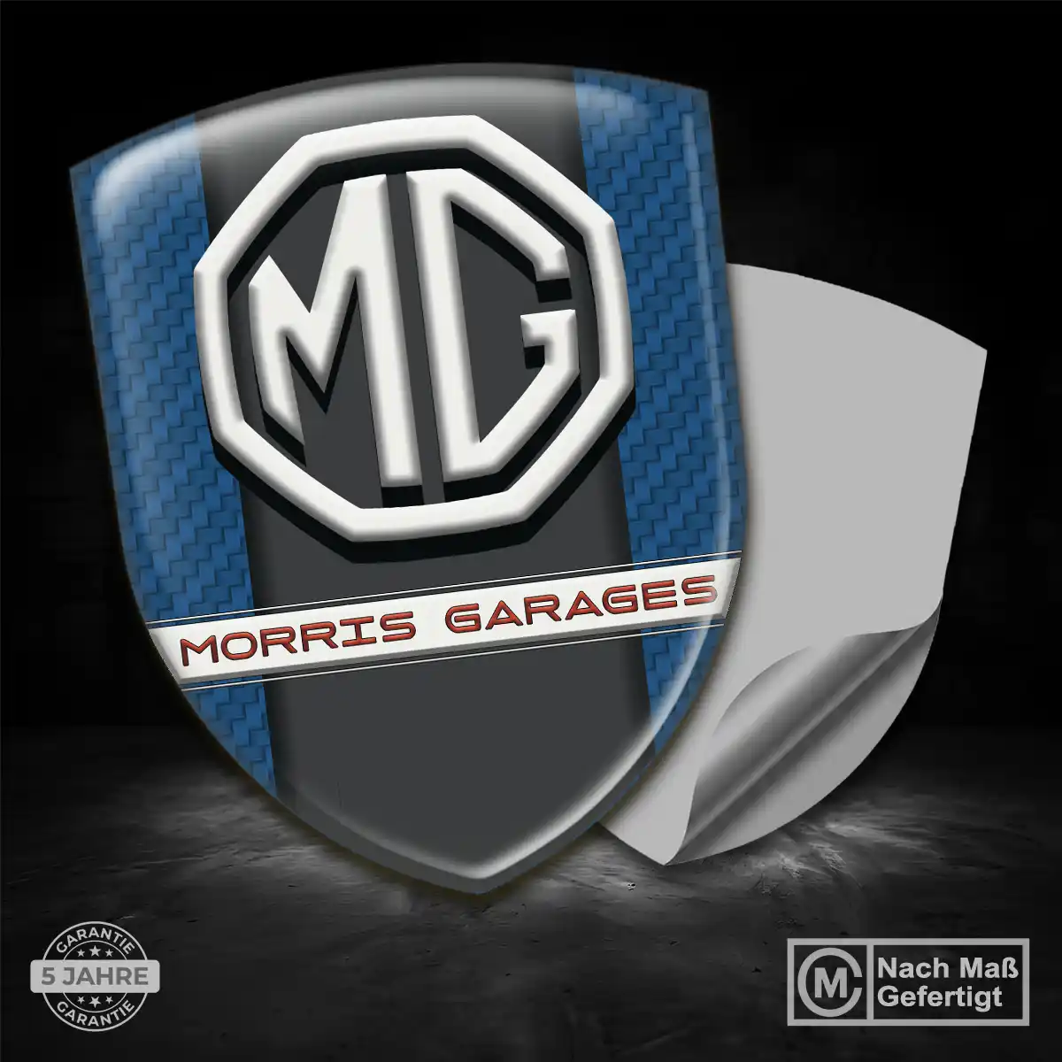 MG Aufkleber 3D Gel Embleme Markenedition