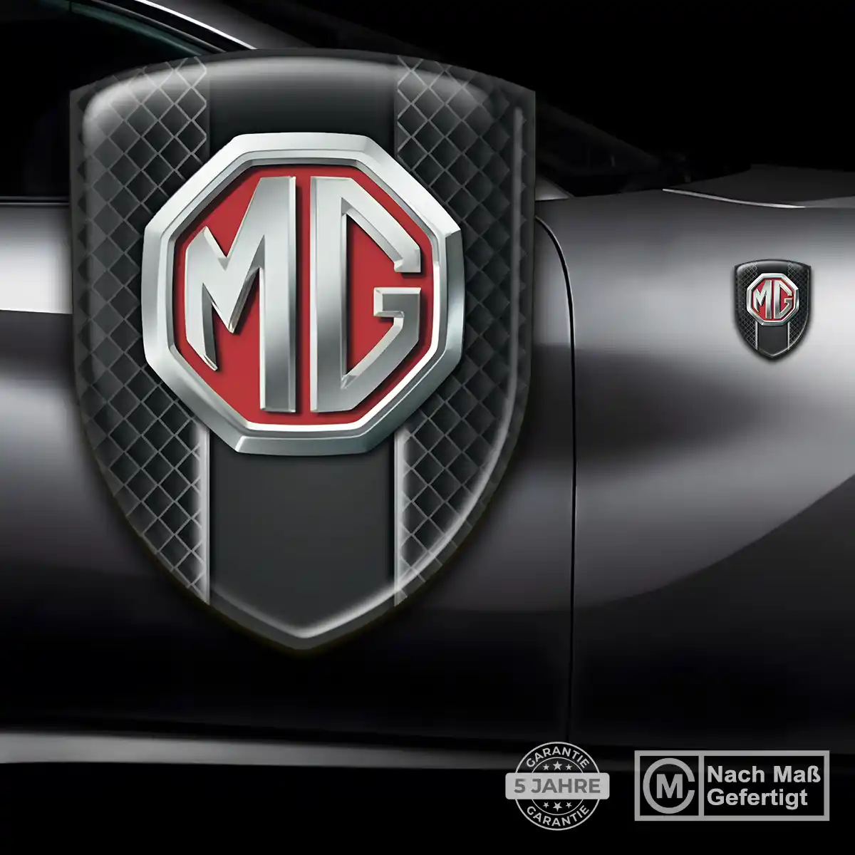 MG Aufkleber 3D Gel Embleme Modernes Design