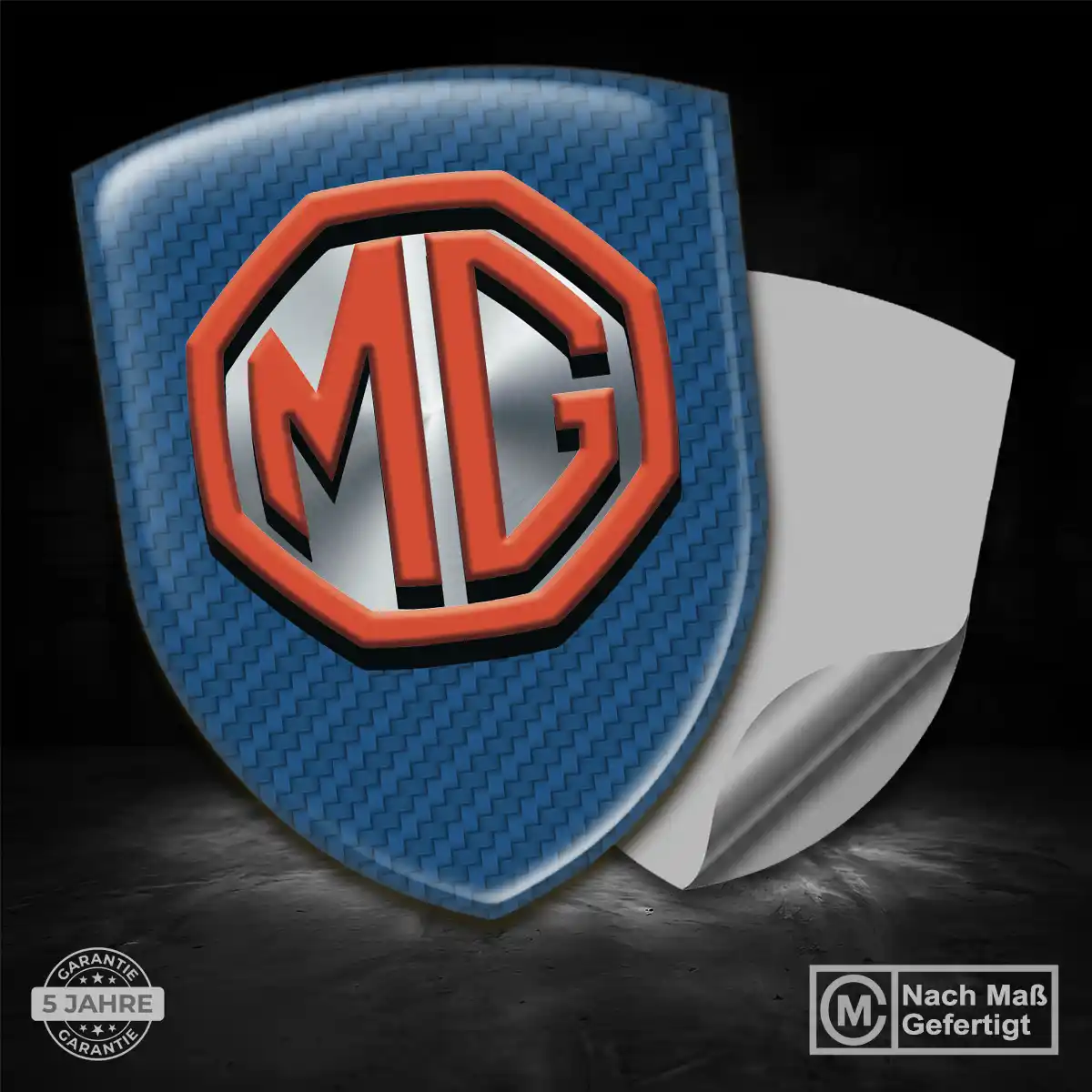 MG Aufkleber 3D Gel Embleme Premium-Edition