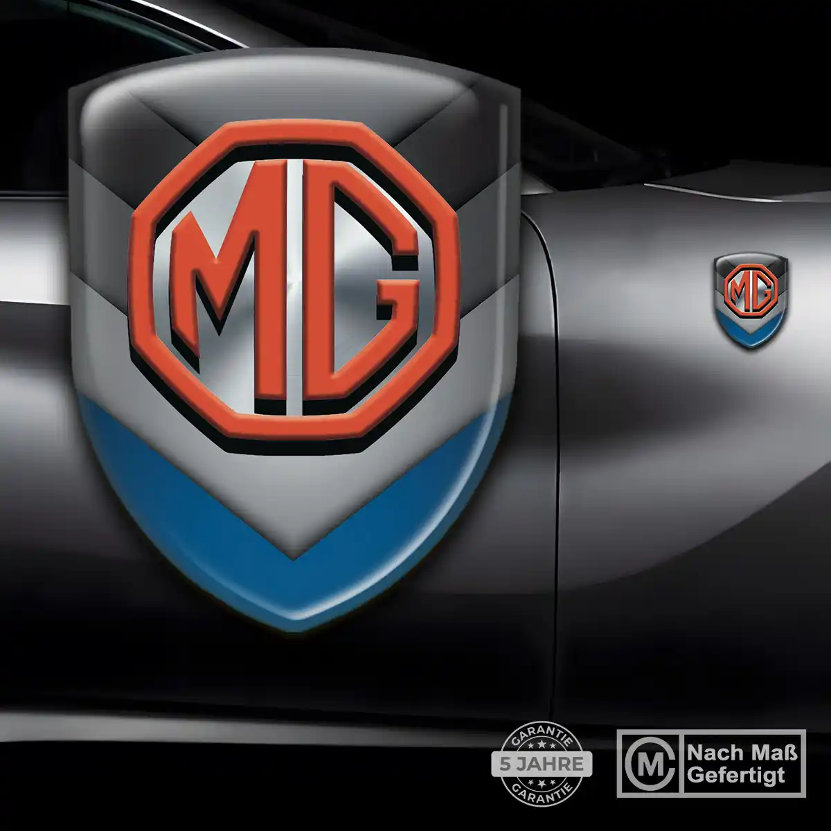 MG Aufkleber 3D Gel Embleme Stilvolles Design