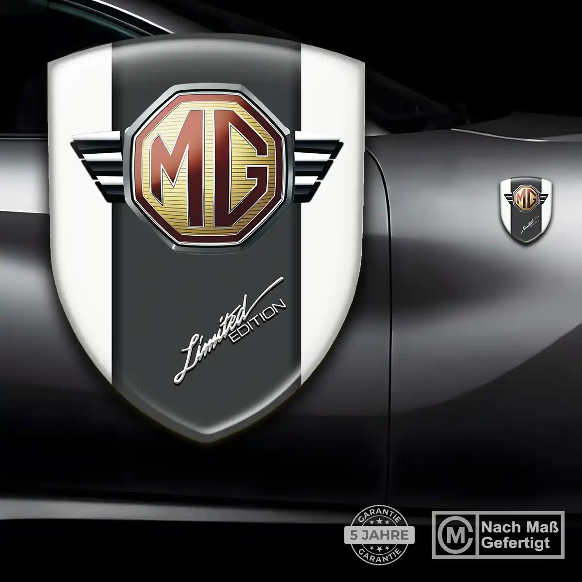 MG Aufkleber 3D Gel Embleme Tuningfahrzeug