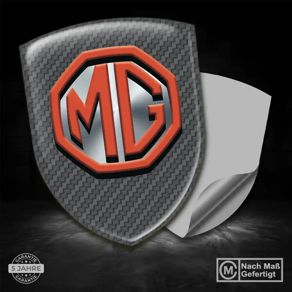 MG Aufkleber 3D Gel Silikon Auto Markenedition