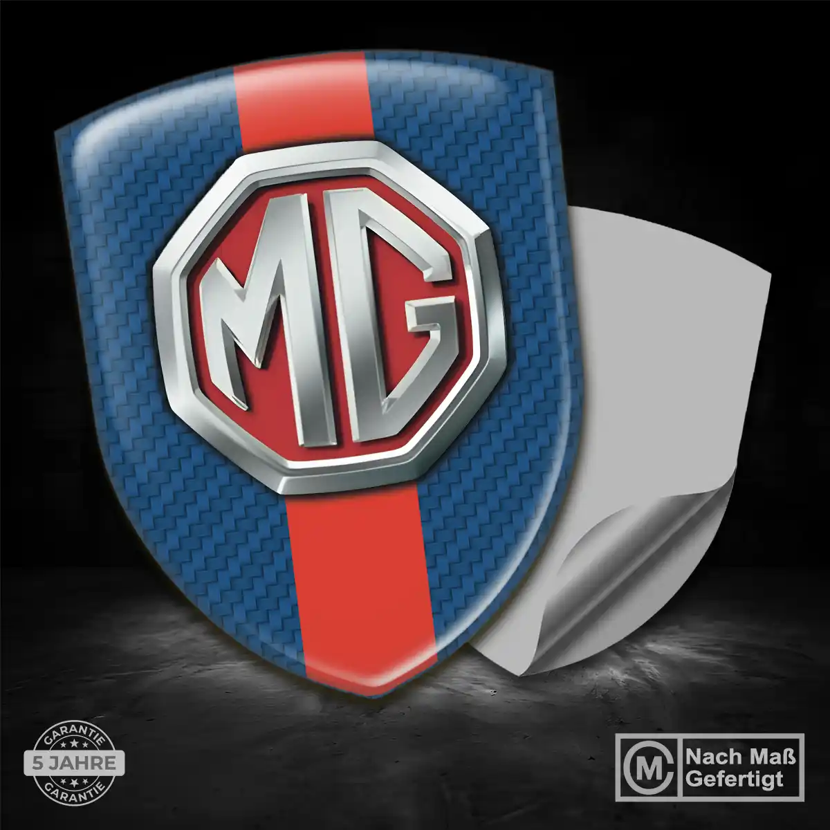 MG Aufkleber 3D Gel Wappen Auto Limitierte Auflage