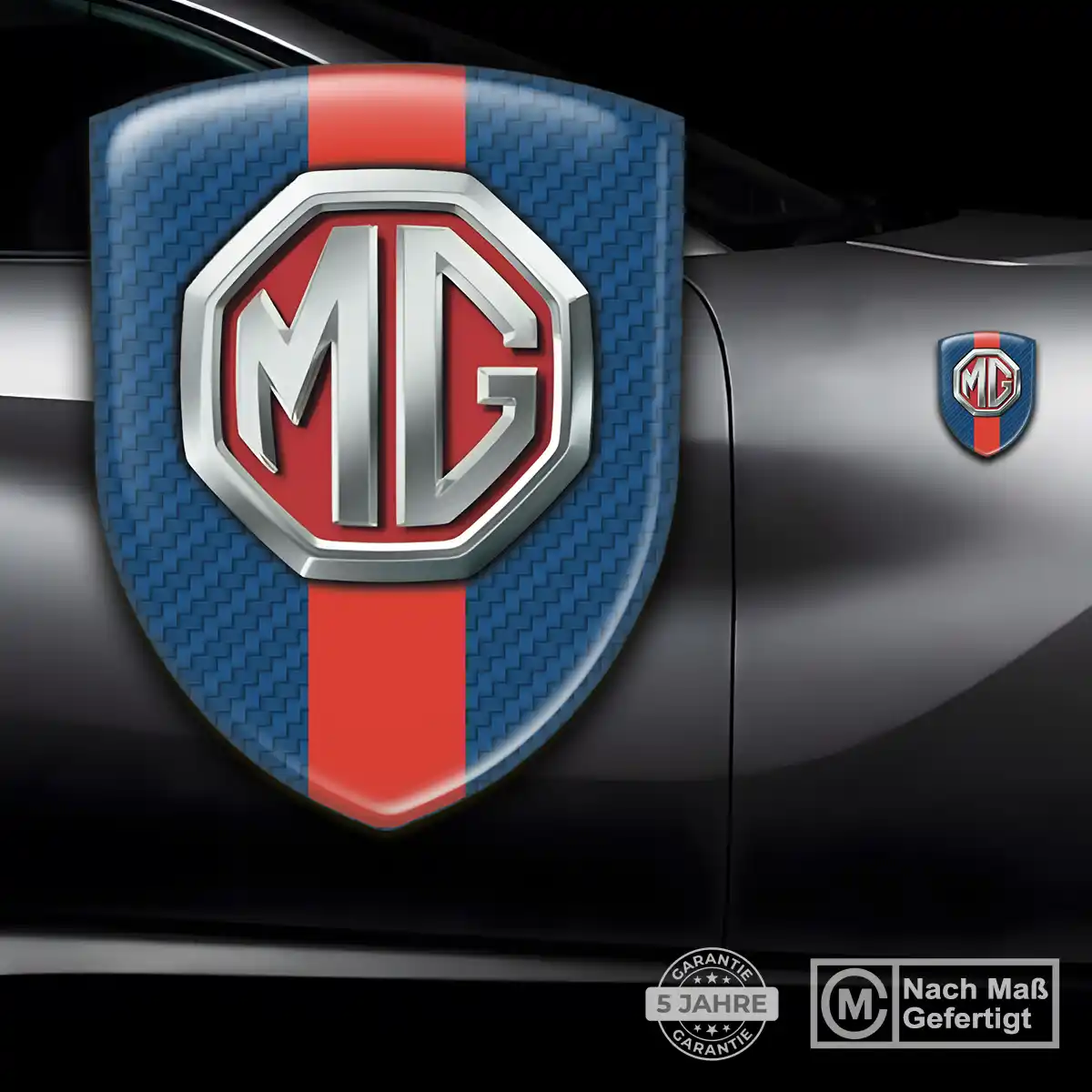 MG Aufkleber 3D Gel Wappen Auto Limitierte Auflage