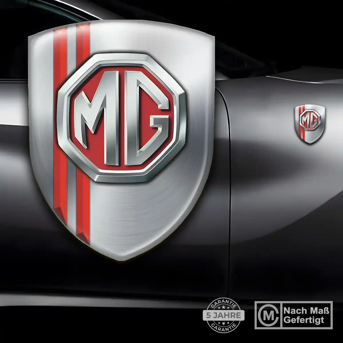 MG Aufkleber 3D Gel Wappen Auto Markenedition