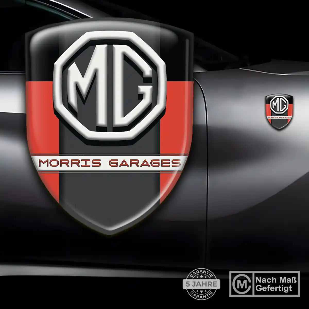 MG Aufkleber 3D Gel Wappen Auto Modernes Design