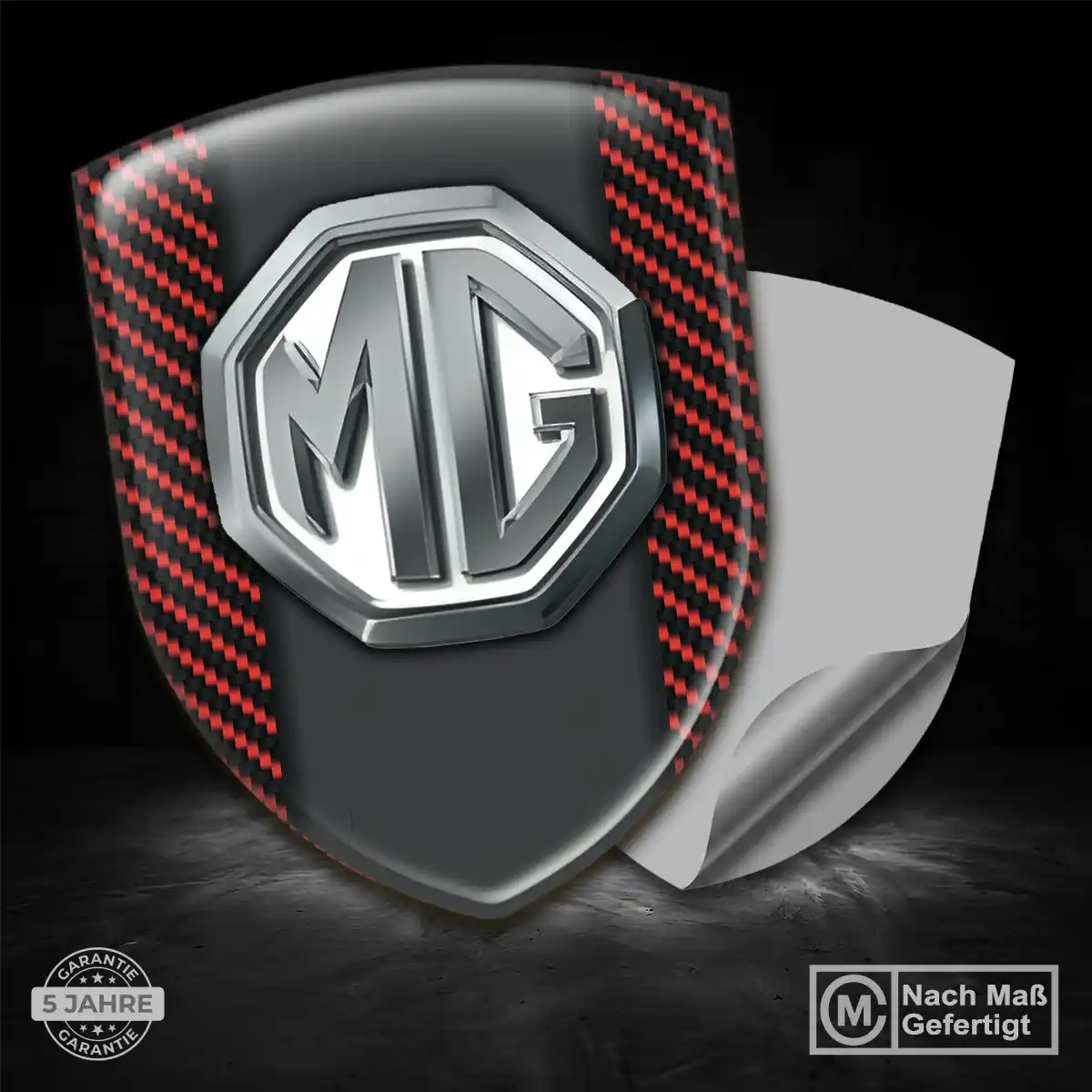 MG Aufkleber 3D Gel Wappen Auto Premium-Edition