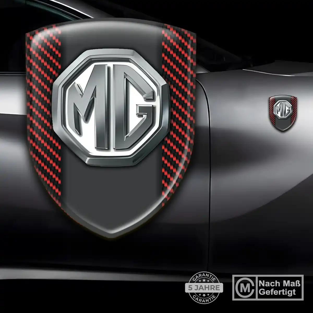 MG Aufkleber 3D Gel Wappen Auto Premium-Edition