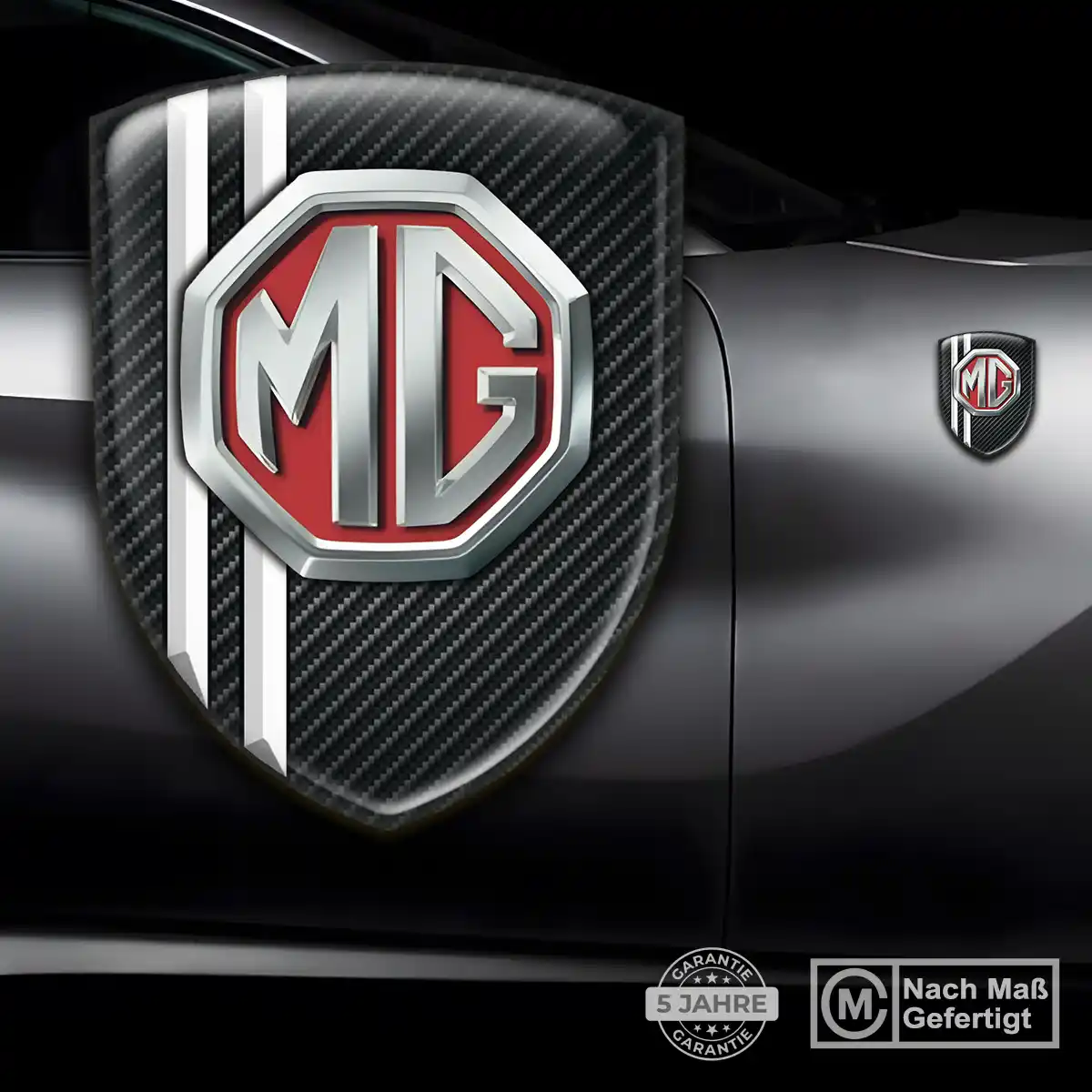 MG Aufkleber 3D Gel Wappen Auto Premiumqualität