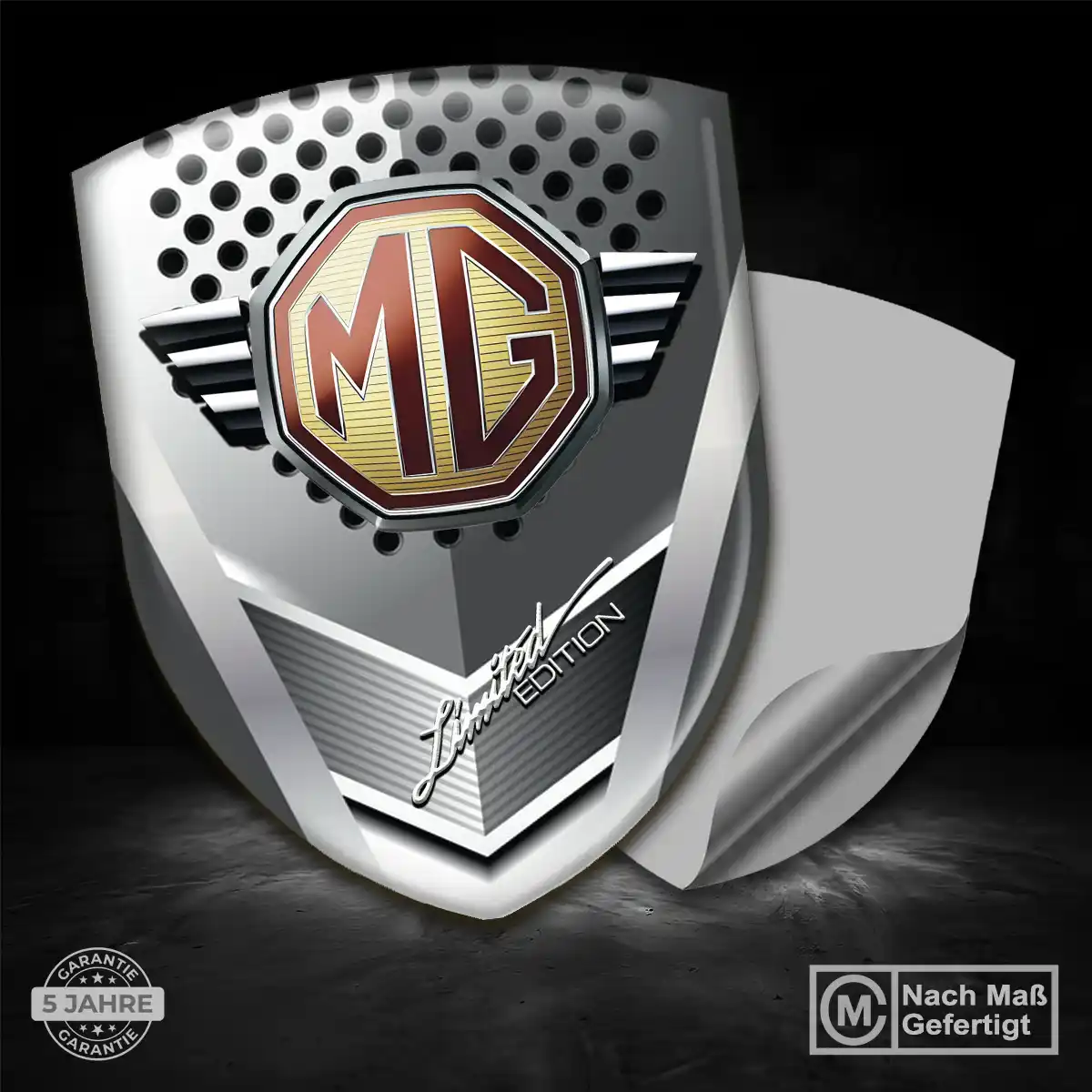 MG Aufkleber 3D Gel Wappen Auto Stilvolles Design