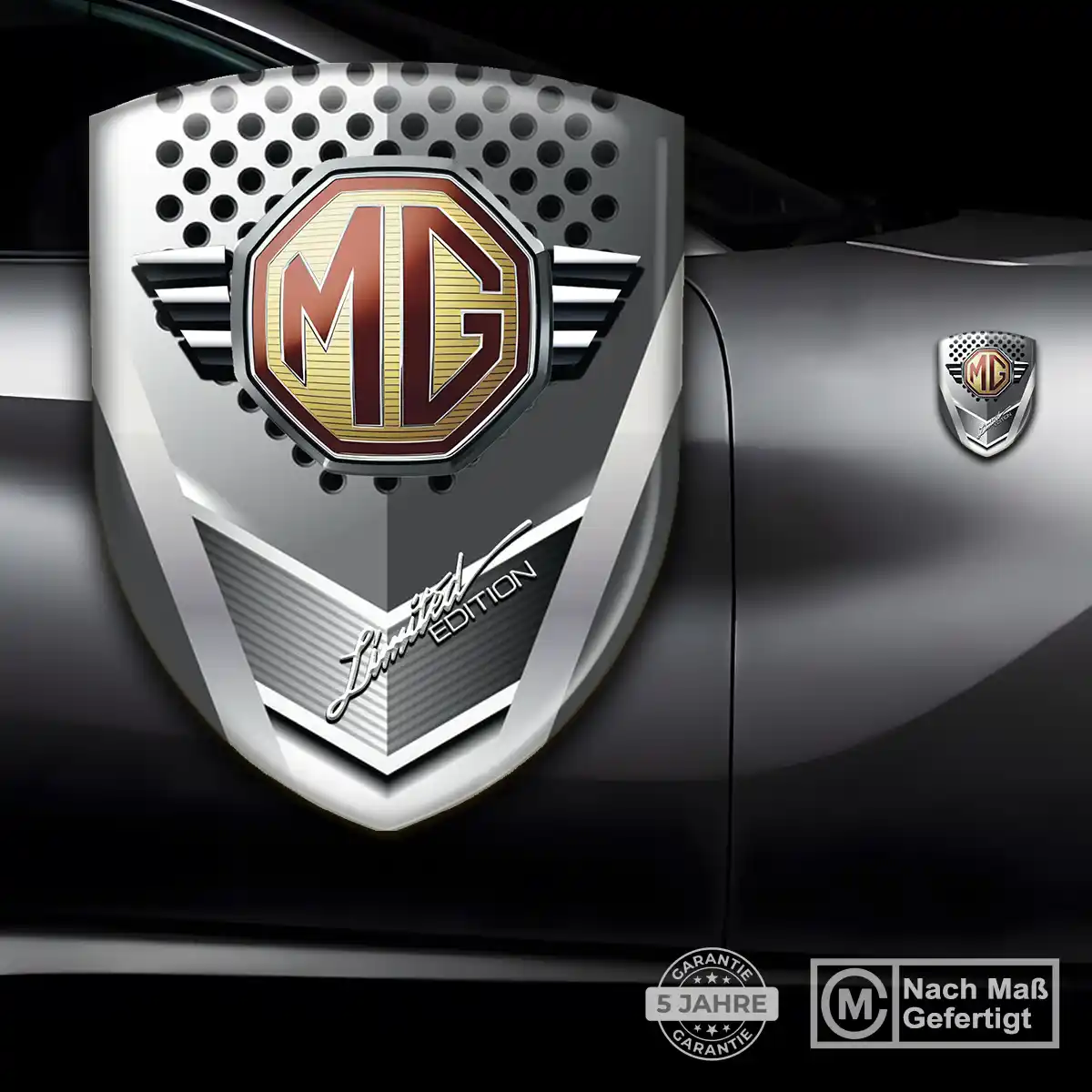 MG Aufkleber 3D Gel Wappen Auto Stilvolles Design