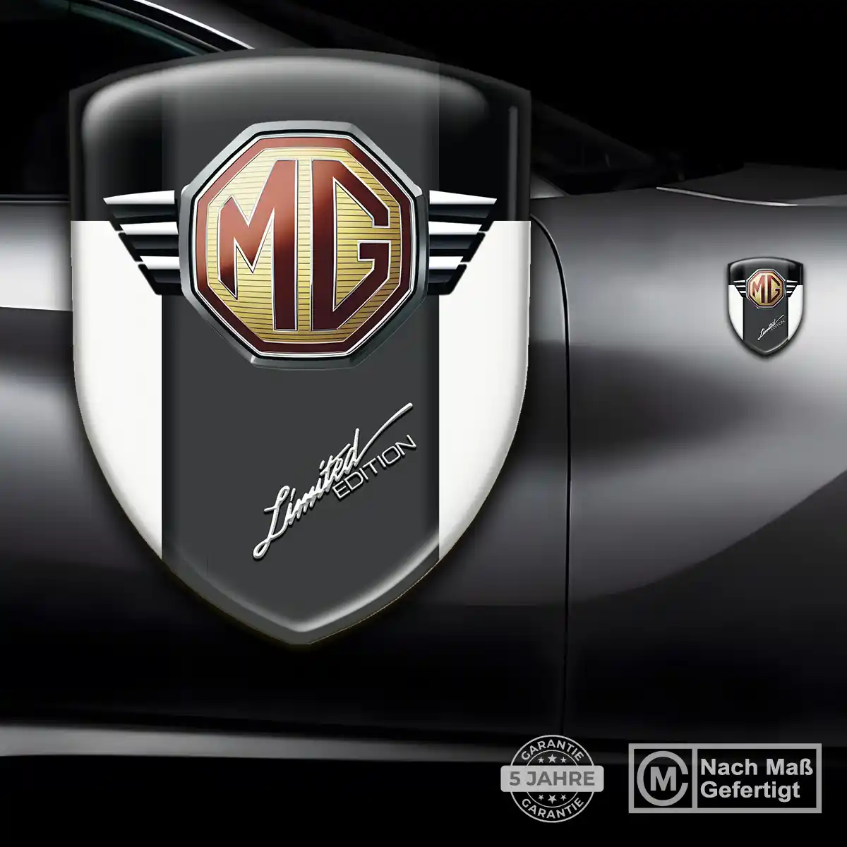 MG Aufkleber 3D Gel Wappen Auto Tuningfahrzeug