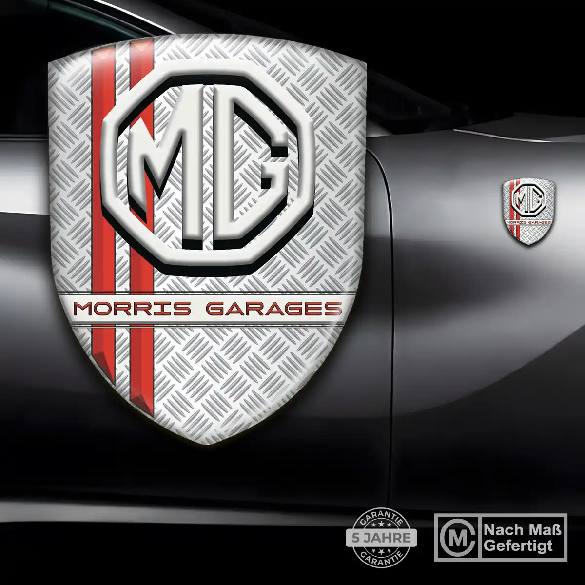 MG Aufkleber 3D Gel Wappen Interieurdesign