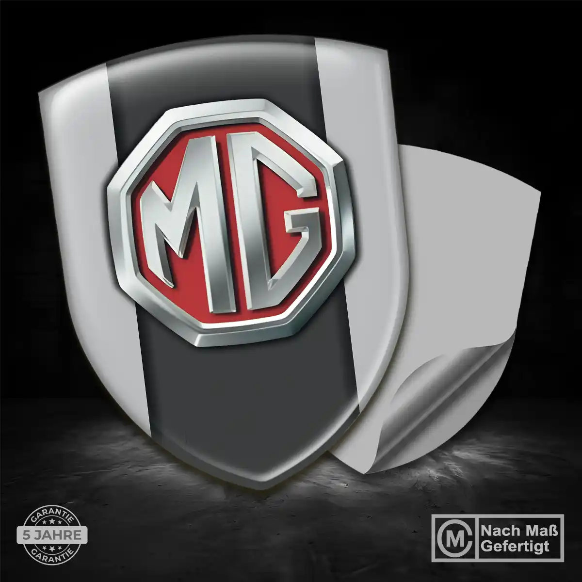 MG Aufkleber 3D Gel Wappen Markenedition
