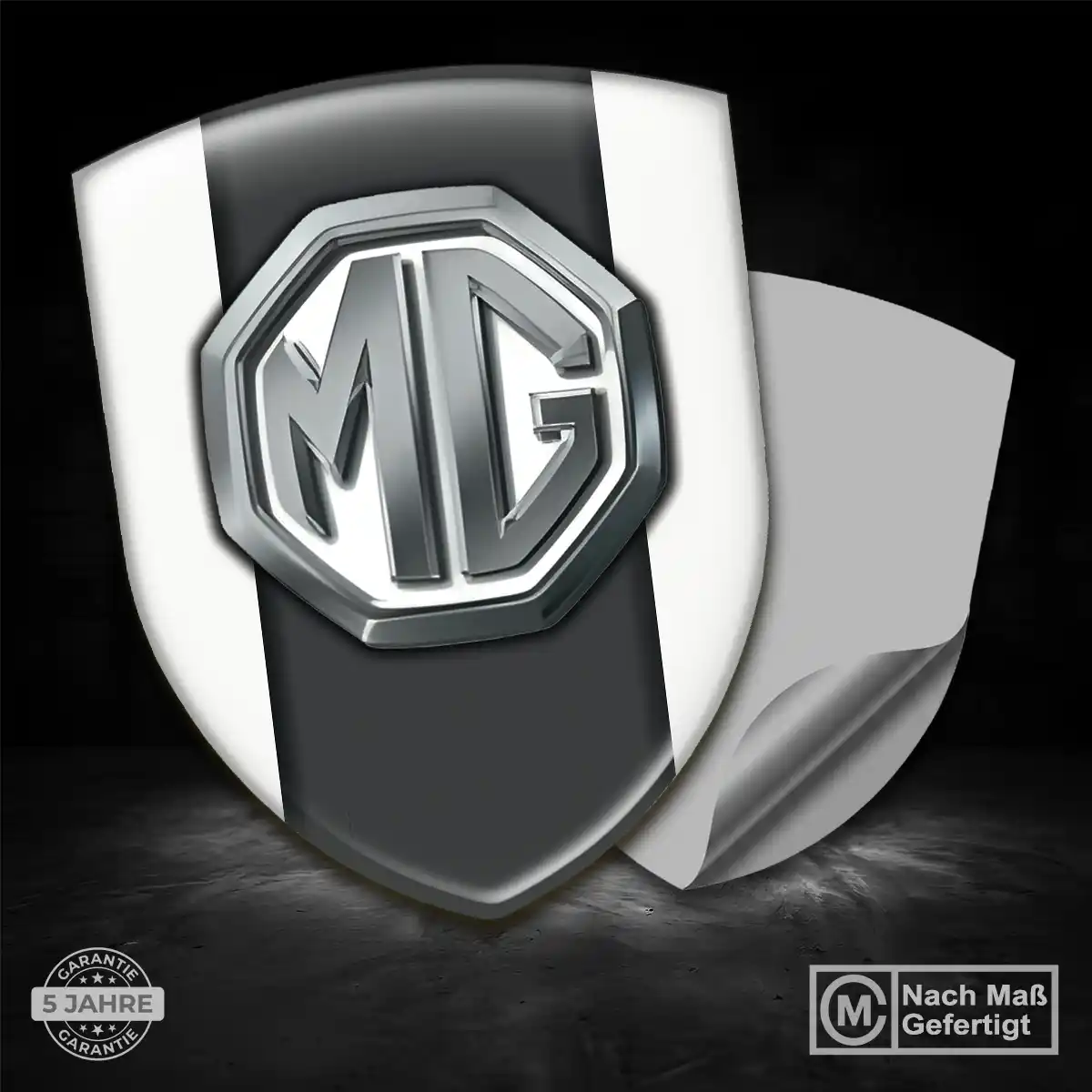 MG Aufkleber 3D Gel Wappen Premium-Edition