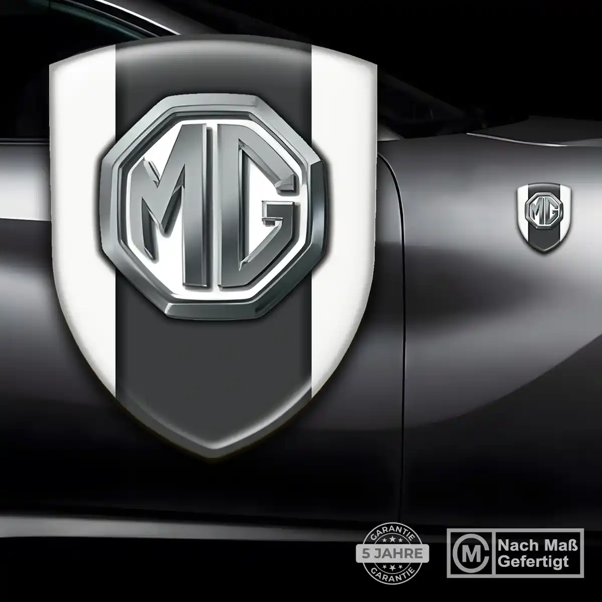 MG Aufkleber 3D Gel Wappen Premium-Edition