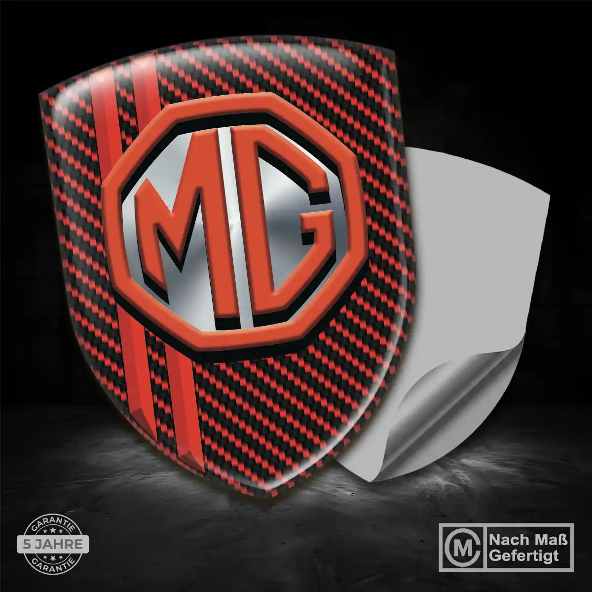 MG Aufkleber 3D Gel Wappen Premiumqualität
