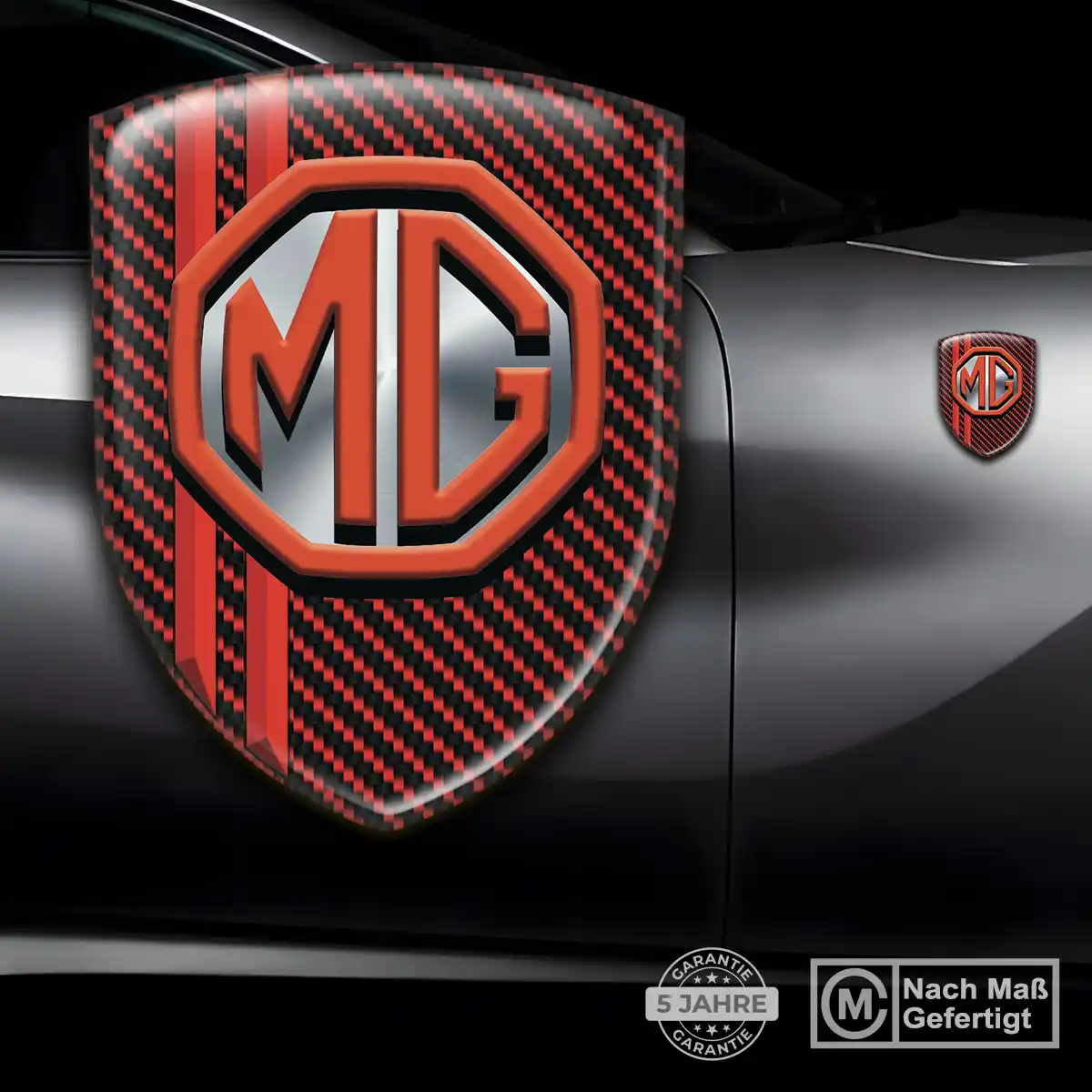 MG Aufkleber 3D Gel Wappen Premiumqualität